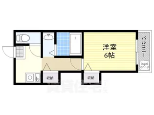 マンションナンバセブン【2階】の間取り
