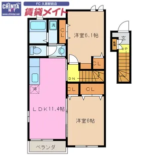 アスリート B【2階】の間取り