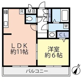 グランヴァン西馬込IV【5階】の間取り