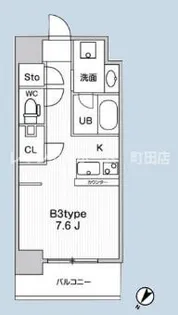 JMFResidence町田【6階】の間取り