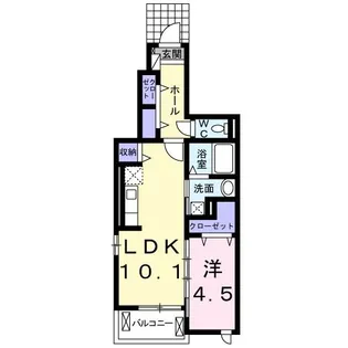 チェリーブロッサムII【1階】の間取り