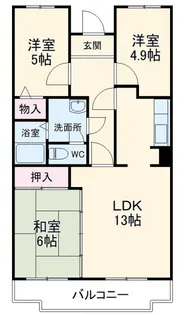 プランドール白幡【1階】の間取り
