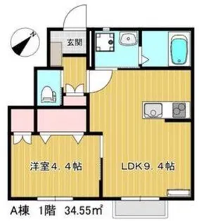 B’style門前町A棟【1階】の間取り