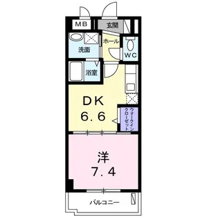 マンション ハイビスカス【3階】の間取り
