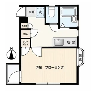 セリーヌ若林【1階】の間取り