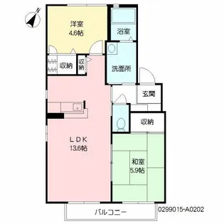 シャーメゾンK&M A棟【2階】の間取り