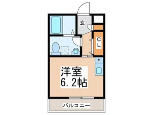 横浜中川フラット【3階】の間取り