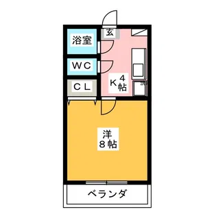 ALPHA B【1階】の間取り