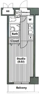 グランド・ガーラ日本橋茅場町【5階】の間取り