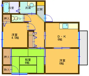 3DKの間取り画像