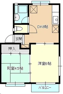 ヴィラたかすな【2階】の間取り