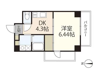 ラパーズタカタ【3階】の間取り