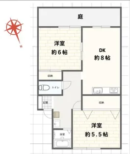 坂出市のオススメの賃貸物件【2階】の間取り