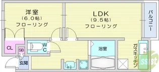 ハピネスTorino2【2階】の間取り