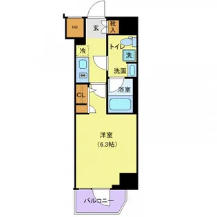 メイクスデザイン品川NORTH【9階】の間取り