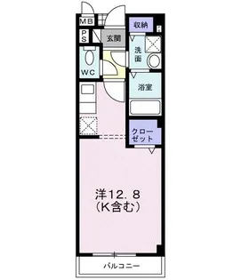 サンスピナ赤見II【2階】の間取り