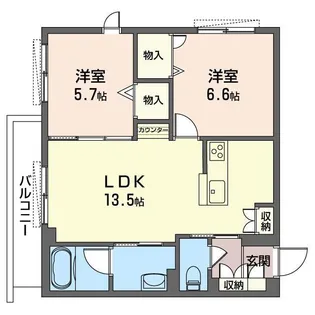 Vitrail Fukasawa【2階】の間取り