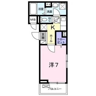 グレイス コルソ【1階】の間取り