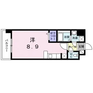 1Kの間取り画像