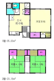 神奈川県三浦郡葉山町長柄【一戸建】の間取り