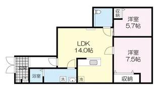 エコステージ21【1階】の間取り