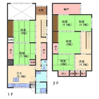 富山県富山市婦中町笹倉【一戸建】の間取り