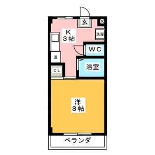 サンシティ杉山III【4階】の間取り