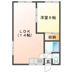 Mハイツ鷲別1【2階】の間取り