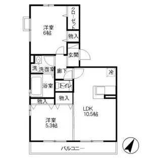 ヴィラルミエール【1階】の間取り