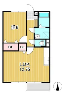 ハーモニーヒルズll【2階】の間取り