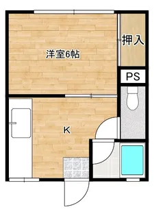 コーポ奥名B【2階】の間取り