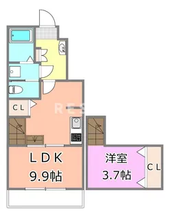 千葉県千葉市中央区葛城1【アパート】の間取り