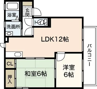 メゾンクローバ【1階】の間取り