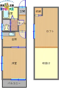 シティビュー住吉弐番館【2階】の間取り