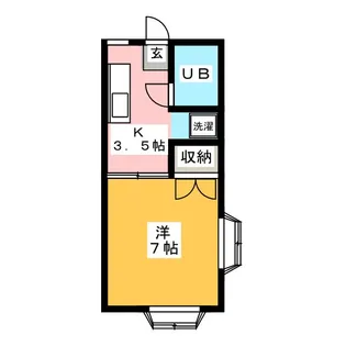 パールハイツI【1階】の間取り