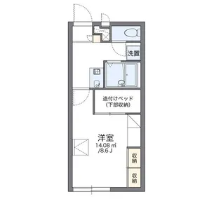 レオパレス総社南ソレイユ【1階】の間取り