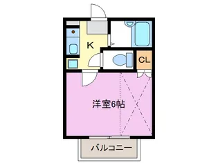 ガーデンコート上島【2階】の間取り