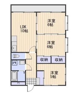 マンションエトワール【3階】の間取り