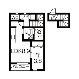 オリーブ5番館【2階】の間取り