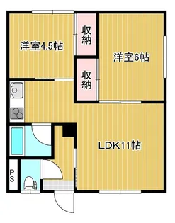 児島マンション【2階】の間取り
