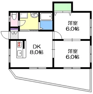 ホワイトビル【2階】の間取り