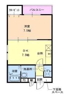 フジパレス山之内【2階】の間取り