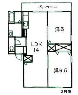 ノースガーデンB棟【1階】の間取り