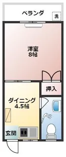 上原アパート【3階】の間取り