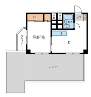 東信松涛マンション【4階】の間取り