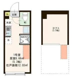 東京都杉並区成田東3【アパート】の間取り