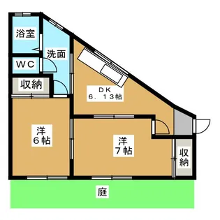カサブランカ2【1階】の間取り