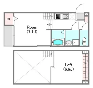 1SKの間取り画像