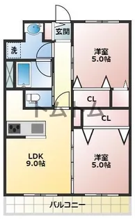 V-ROOM幕張本郷【1階】の間取り
