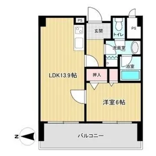 エクセル靭【2階】の間取り
